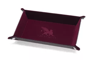 Dice Tray Rectangle Series: Burgundy