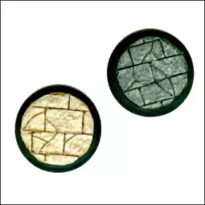 WarMachine Flagstone Bases, 40mm Round Beveled (2)