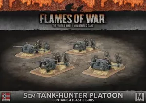 5cm Tank Hunter Platoon (x4 Plastic)