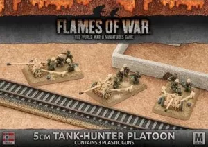 Afrika Korps 5cm Tank-Hunter Platoon (Plastic x 3)