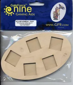 Movement Tray Skirmish Oval: 25mm Square Bases