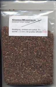 MODELLGRUS RÖTT, STORLEK FIN (ca 1-2 mm)