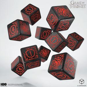 Game of Thrones: Targaryen 10xD6 dice set