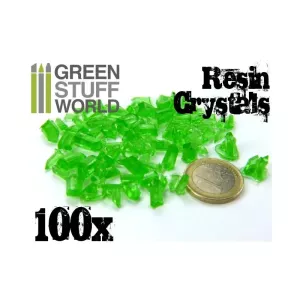 Resin Crystals GREEN - Small