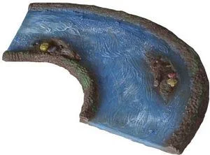 10´ Curve w/Island Aerial Blue´