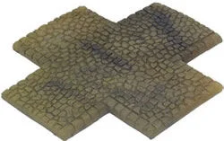 4 Way Intersection Cobblestone Sandstone (15 mm skala)