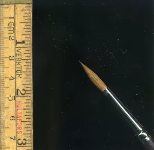 KOLINSKY RED SABLE SIZE 6 WATERCOLOR AND MINIATURE BRUSH