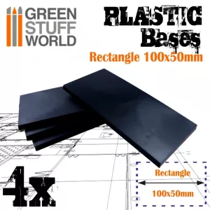 Plastic Bases - Rectangular 100x50mm