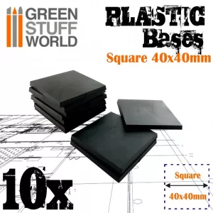 Plastic Bases - Square 40x40 mm