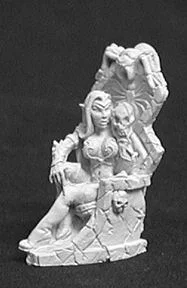 Queen of the Dark Elves on Throne