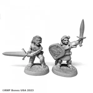 HALFLING FIGHTER AND BARBARIAN