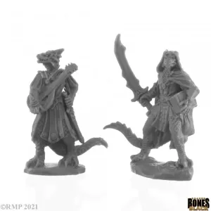 DRAGONFOLK BARD AND THIEF (BONES BLACK)