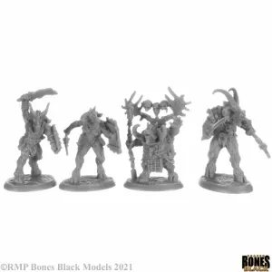 BEASTMEN (4) (BONES BLACK)