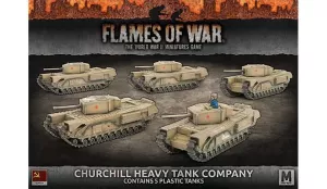 CHURCHILL HEAVY TANK COMPANY (x5 plastic tanks)