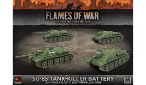 SU-85 TANK-KILLER BATTERY (x4 plastic tanks)