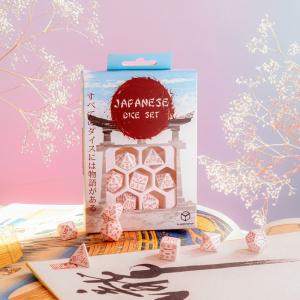 Japanese Dice Set: Cherry Blossoms Petals