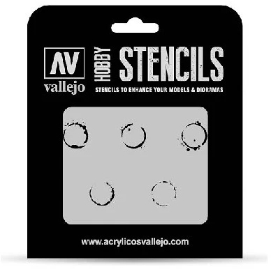 Vallejo Stencil Drum Oil Markings