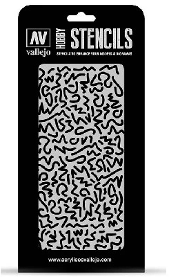 Vallejo Stencil Luftwaffe WWII Shingles Camo