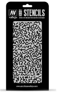 Vallejo Stencil Luftwaffe WWII Shingles Camo