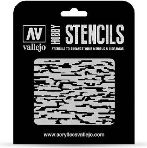 Vallejo Stencil Pixelated Modern Camo