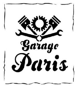 Vallejo Stencil Vintage Garage Sign