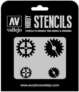 Vallejo Stencil Gear Markings