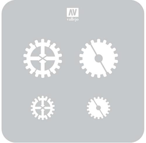 Vallejo Stencil Gear Markings