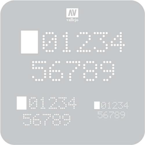 Vallejo Stencil Digital Numbers