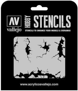 Vallejo Stencil Cracked Wall