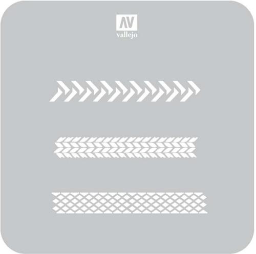Vallejo Stencil Tyre Markings