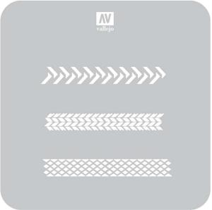 Vallejo Stencil Tyre Markings