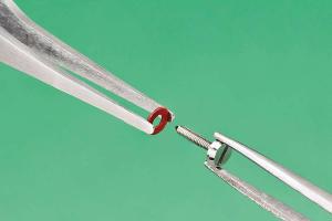 Vallejo Flat rounded stainless steel tweezers (120mm)