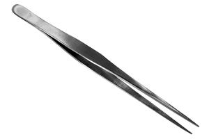 Vallejo Straight tip stainless steel tweezers (175mm)