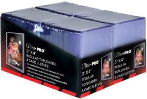 3x4 inch Clear Regular TOPLOADER Sleeves and Soft Sleeves Bundle (200ct)