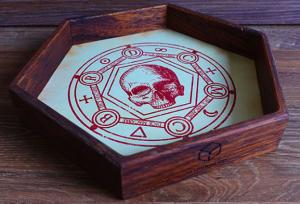 Dice Macabre Wooden Dice Tray