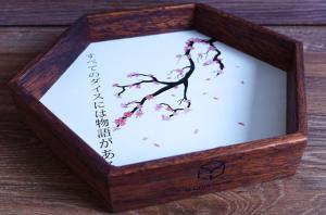 RPG Wooden Dice Tray: Kanji