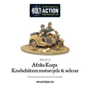 Afrika Korps Kradschutzen Motorcycle & Sidecar