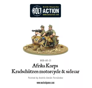 Afrika Korps Kradschutzen Motorcycle & Sidecar