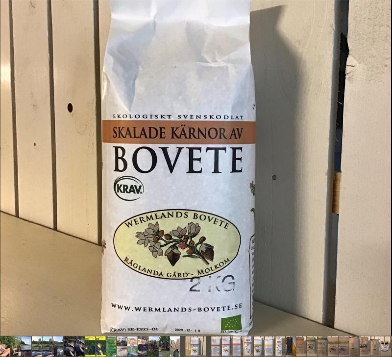 Bovetekärnor 2 kg KRAV/EKO