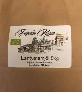 Ekologiskt siktat Lantvetemjöl 5 kg - Fagerås kvarn