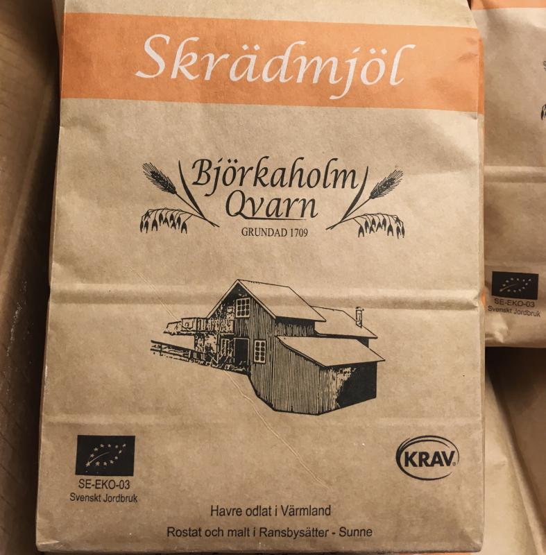 KRAV Ekologiskt Skrädmjöl 1 kg från Björkaholms Qvarn