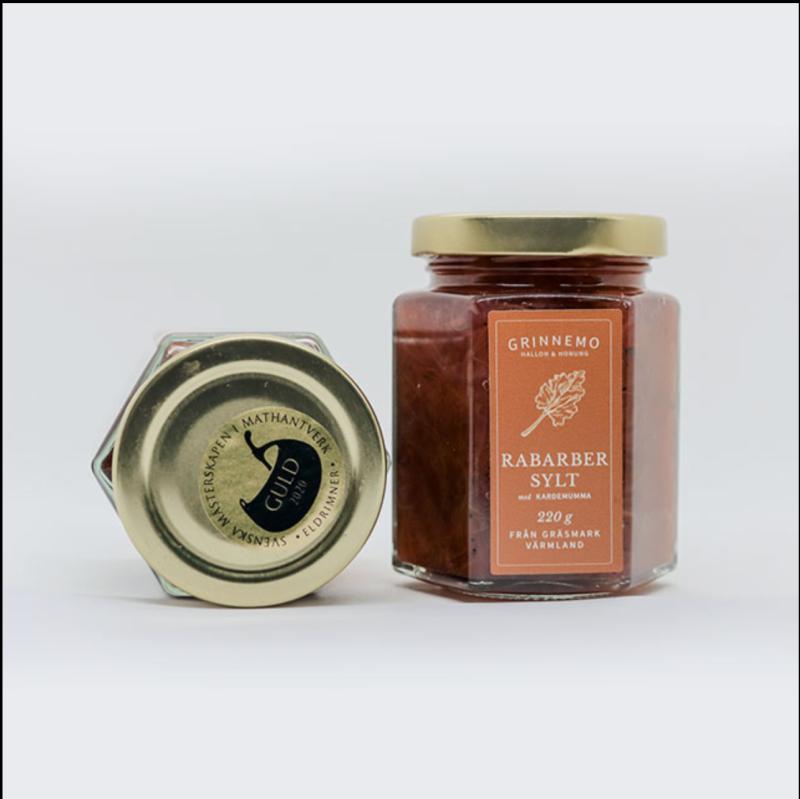 Rabarbersylt med kardemumma från Värmland  220 gr