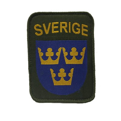 Tre Kronor Sverige Patch Tyg märke
