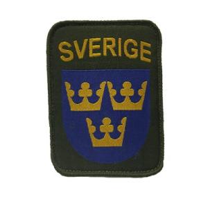 Tre Kronor Sverige Patch Tyg märke