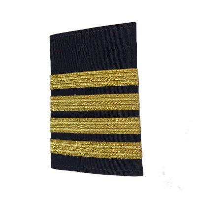 Kaptens Epåletter 9 cm 2-pack