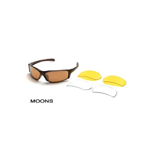 Body Specs Moons Sunnies – Metallic Bronze Glasögon med 3 Linser