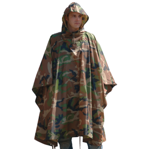 Mil-Tec Ripstop Regnponcho Woodland