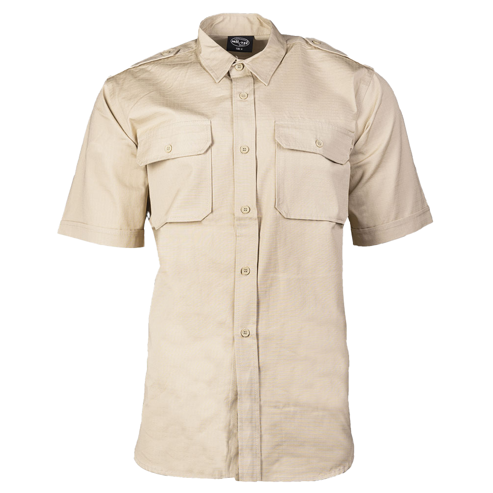 Mil-Tec Tropisk Skjorta Kortärm Khaki