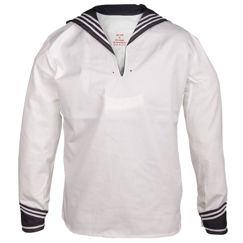 Sjömansskjorta Långärmad Vit