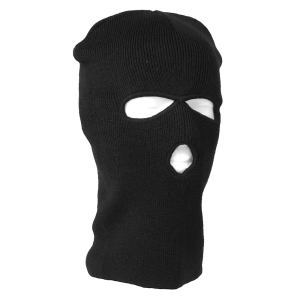 Mil-Tec Balaclava 3-håls huva Finmaskig Svart